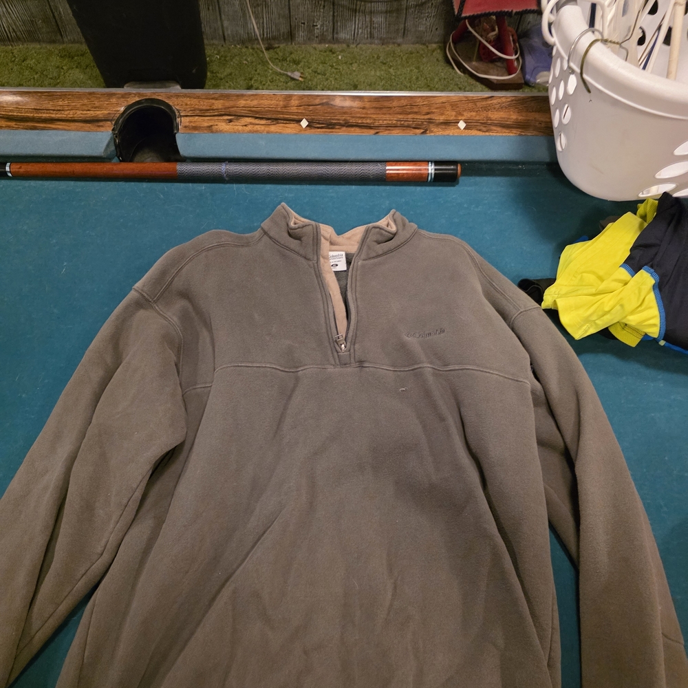 Brown Half-Zip Pullover